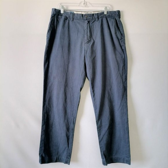 Polo By Ralph Lauren Men's Mid Rise Blue Preston Pant Size 38/32 - Picture 1 of 7